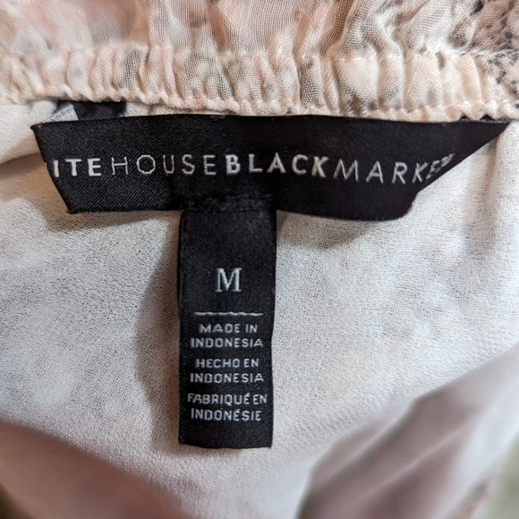 WHBM Snake Print Off the Shoulder Blouse Sz M - Picture 7 of 8